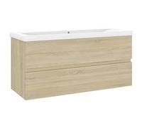 Eleganz Meuble sous-lavabo avec bac encastrable en chêne Sonoma, matériau en bois - Ensemble de meubles de salle de bain modernes pour un design élégant et peu encombrant
