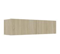 Eleganz Meuble TV, chêne Sonoma, 120 x 30 x 30 cm, en matériau dérivé du bois, support de haut-parleur moderne, durable et peu encombrant