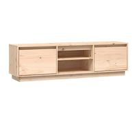 Eleganz Meuble TV, en pin massif, 140 x 35 x 40 cm, naturel et durable, pour le salon et le divertissement à domicile, non traité et respectueux de l'environnement