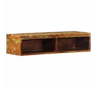 Eleganz Meuble TV mural en bois recyclé massif 80 x 30 x 19 cm - Système d'étagères durables pour le salon, robuste et durable