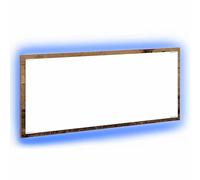 Eleganz Miroir de salle de bain avec aspect bois vieilli - 90 x 8,5 x 37 cm - Matériau bois et verre - Miroir mural simple pour salle de bain et couloir - Élégant et durable