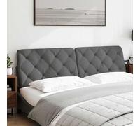 Eleganz Oreiller pour tête de lit, gris foncé, 180 cm, tissu ultra doux, pour lit et zone de tête, confort luxueux pour un sommeil réparateur, idéal pour la chambre à coucher et le salon