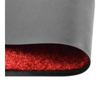 Eleganz Paillasson lavable - 60 x 90 cm - Antidérapant et résistant - Pour entrée, cuisine et balcon - Idéal pour les familles et les animaux domestiques - Rouge