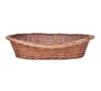 Eleganz Panier pour chien en osier naturel 69 cm - Panier naturel pour chien de toutes tailles, durable et respirant - Parfait pour l'appartement, la maison et le jardin