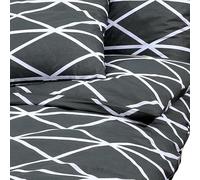 Eleganz Parure de lit, grise, 260 x 220 cm, en coton, respirante et douce pour la peau, pour un sommeil réparateur, idéale pour adultes et grand lit