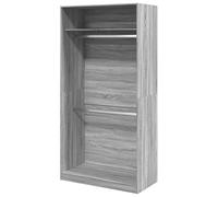 Eleganz Penderie grise Sonoma - 100 x 50 x 200 cm - En matériau dérivé du bois - Penderie moderne pour chambre à coucher et salon - Peu encombrante et stable