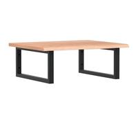 Eleganz Plateau de lavabo avec support en acier et bois de chêne massif - Ensemble de meubles de salle de bain pour lavabo, durable et élégant - Lasure naturelle pour un aspect chaleureux