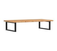 Eleganz Plateau de lavabo avec support en acier et bois de chêne massif - Ensemble de meubles de salle de bain pour lavabo, durable et naturel - Design rustique pour salle de bain moderne