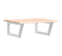 Eleganz Plateau de lavabo avec support en acier et chêne massif - Ensemble de meubles de salle de bain pour un design moderne et rustique - Durable et facile d'entretien - Idéal pour baignoire et