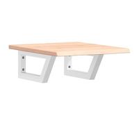 Eleganz Plateau de lavabo avec support en acier et chêne massif - Ensemble de meubles de salle de bain pour un design moderne et durable - Solution de rangement pour les petites salles de bain