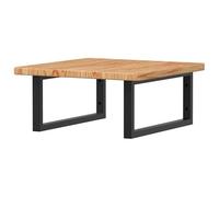 Eleganz Plateau de lavabo avec support en acier et chêne massif - Ensemble de meubles de salle de bain modernes pour lavabo, durable et élégant