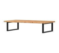 Eleganz Plateau de lavabo en chêne massif avec support en acier - Ensemble de meubles de salle de bain pour un design moderne et durable