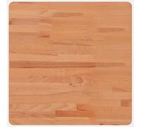 Eleganz Plateau de table carré 50 x 50 cm en bois de hêtre massif avec laquage - Durable et stable pour cuisine, salon ou bureau - Aspect bois naturel & montage facile