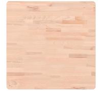 Eleganz Plateau de table en bois de hêtre massif - 60 x 60 x 2,5 cm - Carré et non traité - Naturel pour cuisine, salon ou bureau - Durable et respectueux de l'environnement