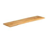 Eleganz Plateau de table en bois de manguier massif 180 x 40 x 2,5 cm avec bord d'arbre - Finition naturelle pour les installations rustiques et modernes - Durable et respectueux de l'environnement