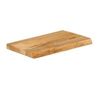 Eleganz Plateau de table en bois de manguier massif avec bord d'arbre - 40 x 20 x 2,5 cm - Finition naturelle pour cuisine, salon et jardin - Durable et respectueux de l'environnement
