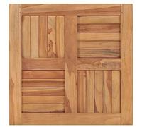 Eleganz Plateau de table en bois de teck finement poli, 60 x 60 x 2,5 cm, naturel et durable, pour cuisine, salon ou jardin