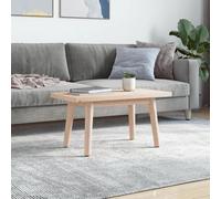 Eleganz Plateau de table en bois massif - 80 x 40 x 2,5 cm - Rectangulaire - Non traité - Naturel pour une décoration rustique - Projets de bricolage et construction de meubles