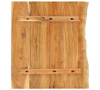 Eleganz Plateau de table en bois massif d'acacia 80 x 52 x 3,8 cm - Parfait pour la salle de bain, durable et élégant