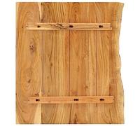 Eleganz Plateau de table en bois massif d'acacia pour salle de bain - 58 x 52 x 3,8 cm - Naturel et durable - Plateau de lavabo pour salles de bains modernes