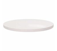 Eleganz Plateau de table en pin massif - Diamètre : 50 x 2,5 cm - Plateau de table rond blanc pour cuisine, salon ou jardin - Naturel et durable