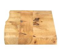 Eleganz Plateau de table massif en bois de manguier brut avec finition naturelle 120 x 30 x 2,5 cm - Bord d'arbre robuste pour cuisine, salon ou jardin