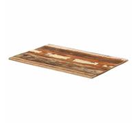 Eleganz Plateau de table rectangulaire 60 x 90 cm en bois massif recyclé - Plateau de table durable et stable pour cuisine, salon ou bureau
