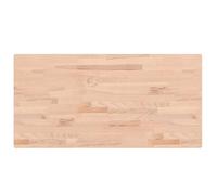 Eleganz Plateau de table rectangulaire en bois de hêtre massif 100 x 50 x 4 cm - Non traité, durable et naturel pour cuisine, salon ou bureau