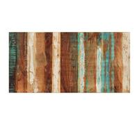 Eleganz Plateau de table rectangulaire en bois recyclé massif, 60 x 120 cm, aspect naturel et durable, idéal pour la cuisine, le salon ou le jardin, design durable pour un charme rustique