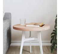 Eleganz Plateau de table rond en bois de hêtre massif - Diamètre : 40 x 2,5 cm - Naturel et durable - Pour cuisine, salon ou jardin - Bois massif non traité