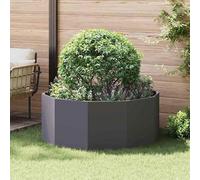 Eleganz Pot de fleurs en acier - 120 x 120 x 50 cm - Grand pot de fleurs pour jardin et terrasse - Robuste et résistant aux intempéries - Idéal pour les plantes et les fleurs