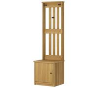 Eleganz SANDNES Porte-manteaux en pin massif et matériau en bois - Tabouret de coiffeuse avec design solide - 45 x 40 x 159,5 cm - Idéal pour chambre à coucher et salon