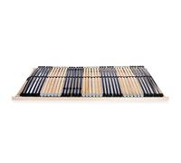 Eleganz Sommier à lattes, 140 x 200 cm, avec 42 lattes et 7 zones, cadre à ressorts orthopédique pour un sommeil réparateur, idéal pour les lits et accessoires