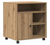 Eleganz Support d'imprimante en bois - 60 x 50 x 67 cm - Élégant et stable pour bureau et bureau à domicile - Rangement peu encombrant pour imprimante et accessoires