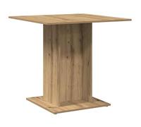 Eleganz Table à manger en bois 80 x 80 cm - Design chêne artisanal pour salon et cuisine - Durable et élégante - Parfait pour les familles et l'hospitalité