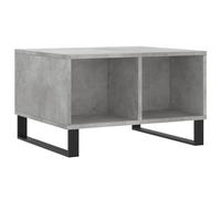 Eleganz Table basse gris béton 60 x 50 x 36,5 cm en bois et métal - Table de salon moderne pour petits espaces, durable et élégante