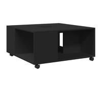 Eleganz Table basse noire 80 x 80 x 40 cm en bois - Table de salon moderne, durable et peu encombrante pour les petits espaces