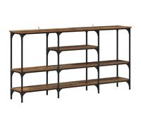 Eleganz Table console avec étagère en bois recyclé 160 x 29 x 80 cm - Bois dérivé du bois, buffet rustique pour salon ou couloir, peu encombrant et stable