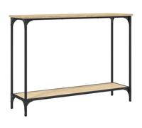Eleganz Table console en chêne Sonoma 101 x 30,5 x 75 cm en bois et métal - Table d'appoint moderne pour salon et couloir - Élégante et peu encombrante