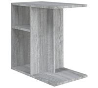Eleganz Table d'appoint grise Sonoma 50 x 30 x 50 cm en bois - Table latérale moderne pour salon, chambre à coucher et balcon - Élégante et peu encombrante