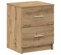 Eleganz Table de chevet à 2 tiroirs - Chêne artisanal - 40 x 36 x 50 cm - Table d'appoint moderne pour chambre à coucher - Solution de rangement au design élégant