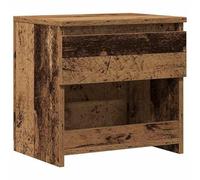 Eleganz Table de chevet aspect bois vieilli 40 x 30 x 39 cm en matériau dérivé du bois - Élégante et stable pour la chambre à coucher, compacte et durable - Idéale pour les petits espaces