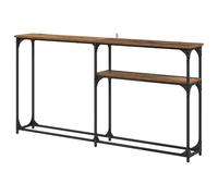 Eleganz Table de chevet en bois 145 x 22,5 x 75 cm - Aspect bois vieilli - Style rural pour chambre à coucher et chambre d'amis - Design stable avec beaucoup d'espace de rangement