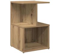 Eleganz Table de chevet en bois - Chêne artisanal - 35 x 35 x 55 cm - Table d'appoint moderne pour chambre à coucher, compacte et durable - Idéale pour les petits espaces