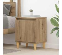 Eleganz Table de chevet en bois - Chêne artisanal - 40 x 30 x 50 cm - Élégante et peu encombrante pour chambre à coucher et chambre d'amis - Durable et facile à nettoyer