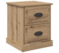 Eleganz Table de chevet en bois - Design chêne artisanal - 39 x 39 x 47,5 cm - Table d'appoint moderne pour chambre à coucher et salon - Élégante et peu encombrante