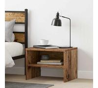 Eleganz Table de chevet en bois recyclé - 40 x 40 x 30 cm - Commode de chambre à coucher - Élégante et stable - Rangement parfait pour les petits objets - Design rustique