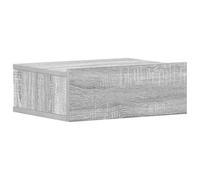 Eleganz Table de chevet suspendue gris Sonoma 40 x 30 x 15 cm en matériau dérivé du bois - Solution peu encombrante pour les petits espaces, design moderne, durable et facile d'entretien