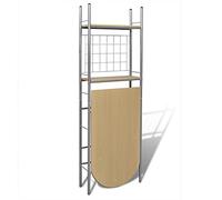 Eleganz Table de petit-déjeuner pliable avec 2 chaises, cadre en acier et MDF, peu encombrante et durable, idéale pour les petits appartements et balcons