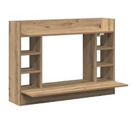 Eleganz Table de travail, en chêne artisanal, 105 x 48 x 75 cm, en matériau dérivé du bois, poste de travail pour grand bureau, durable et peu encombrant